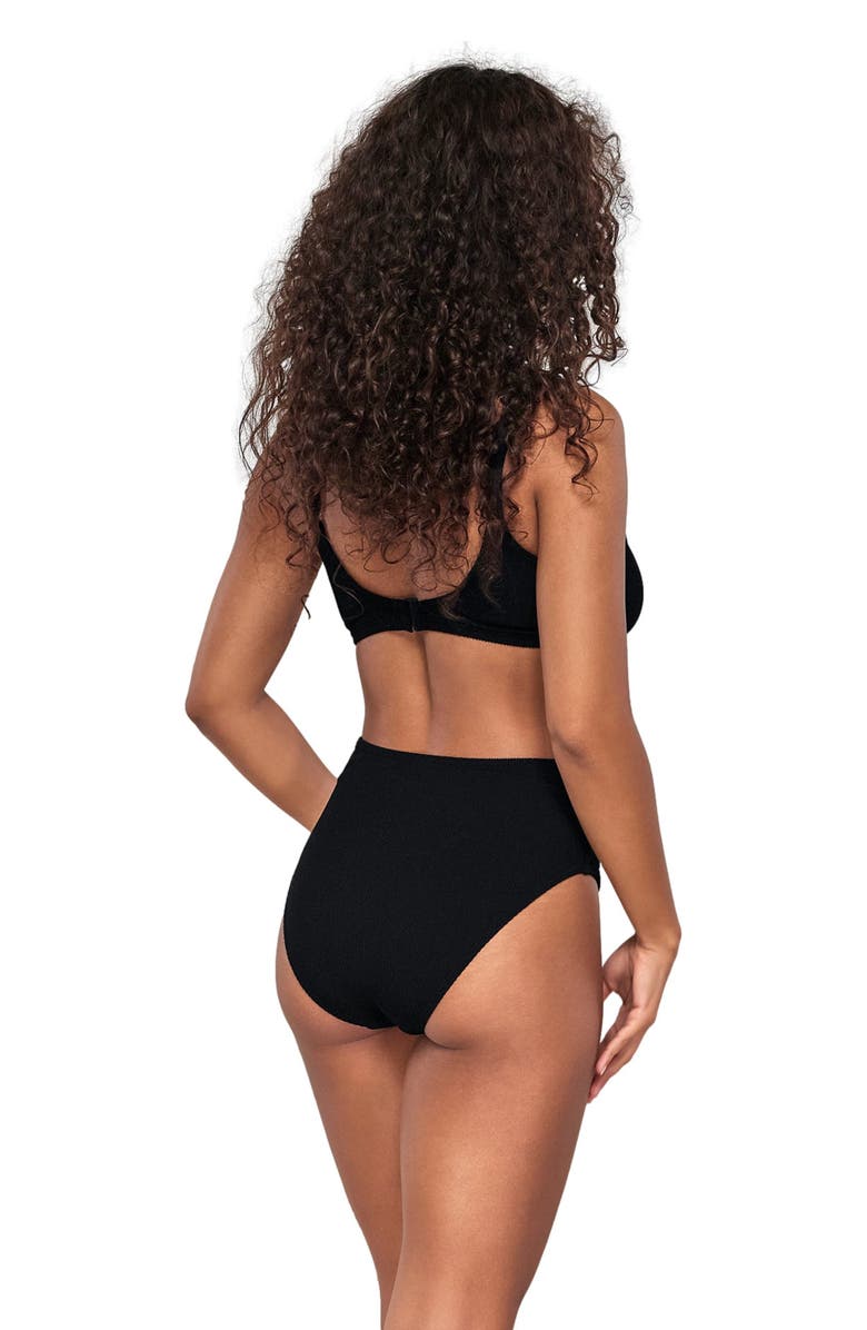 Pacifica by Sunsets Oceana Bikini Swimsuit Top - F Cup, Alternate, color, Black Pacifica