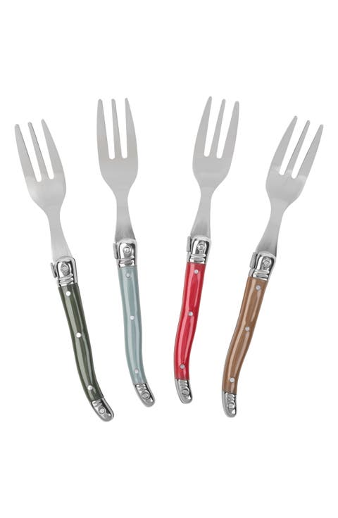 Laguiole 4-Piece Cake Fork Set