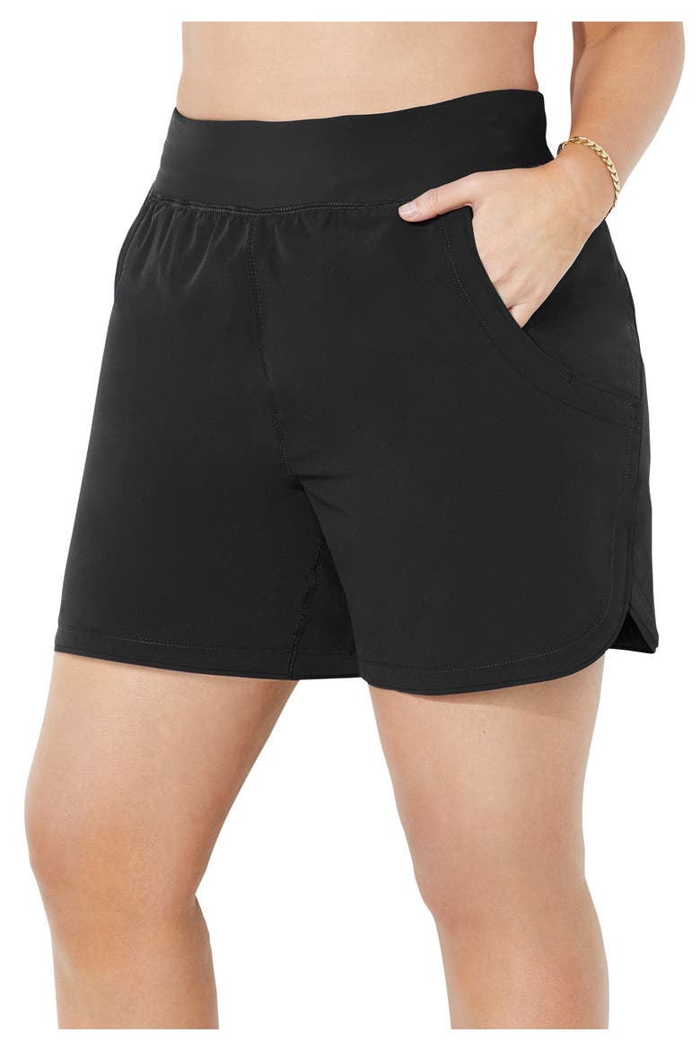 Quick Dry Swim Short, Main, color, Black