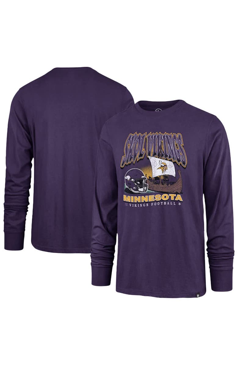 '47 Men's '47 Purple Minnesota Vikings Regional Super Rival Long Sleeve T-Shirt, Alternate, color, Purple