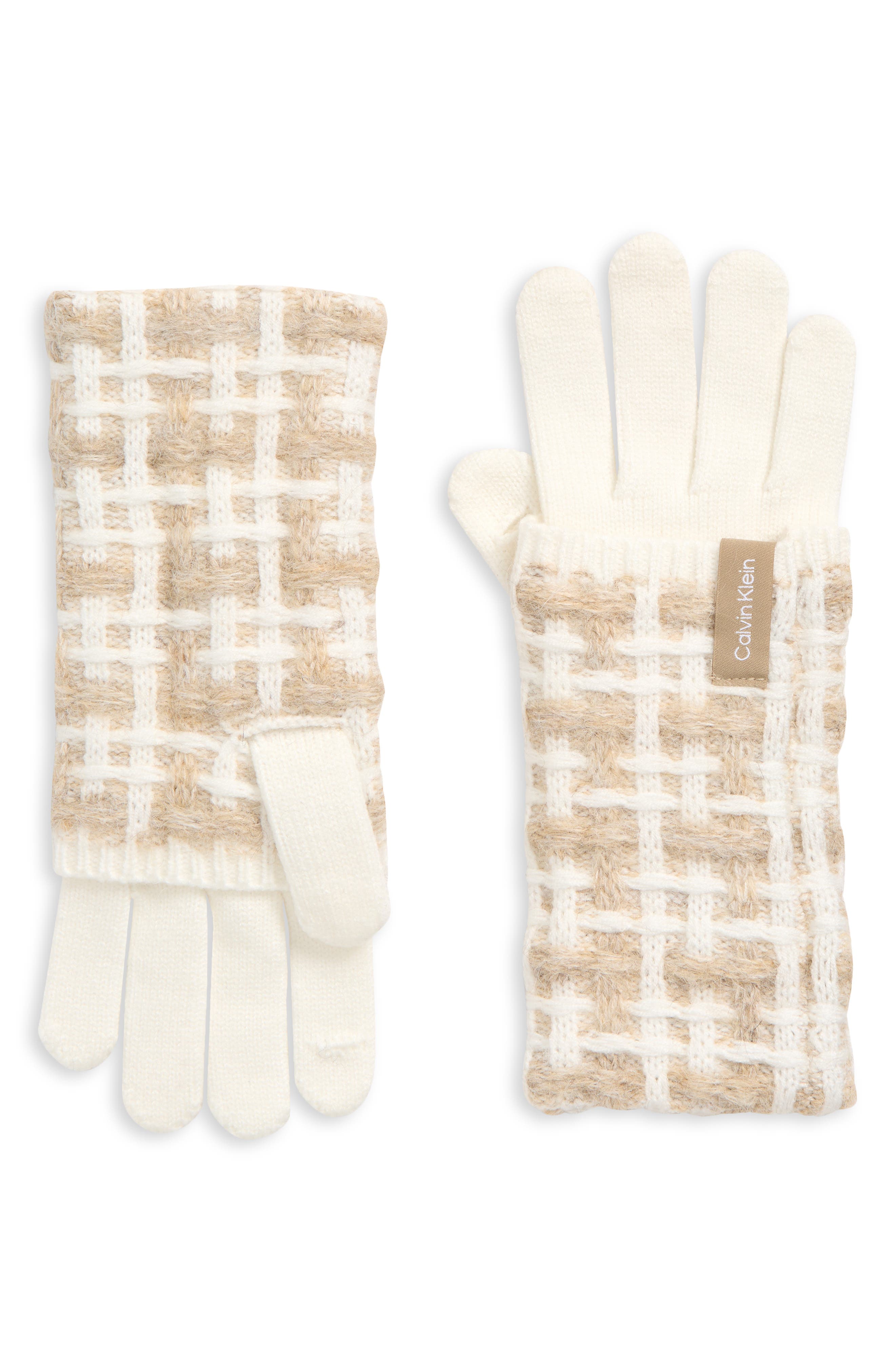 Grid Knit Gloves