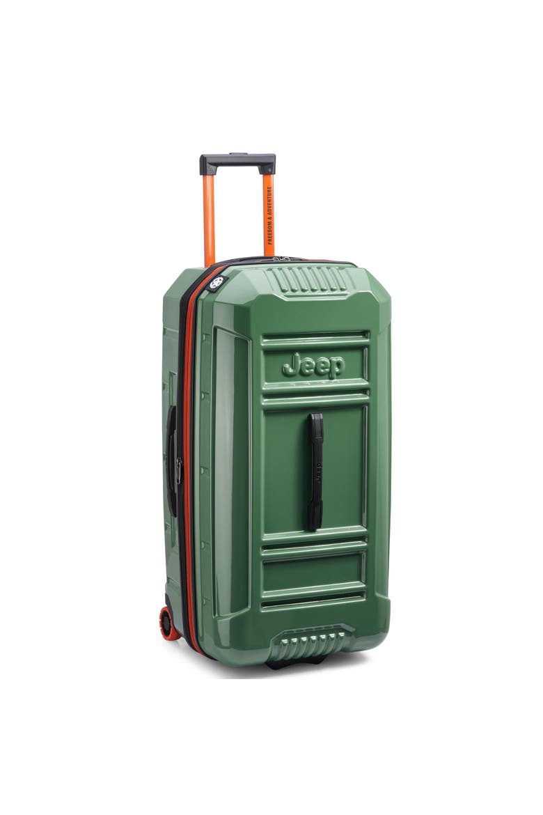 JH003B Checked-Large 30 Inch Hardside Expandable Luggage with Two Wheels, Alternate, color, Elm Green