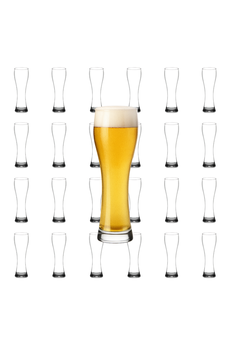 Tall Weizen Beer Glass - 16oz - Set of 6, Alternate, color, Clear