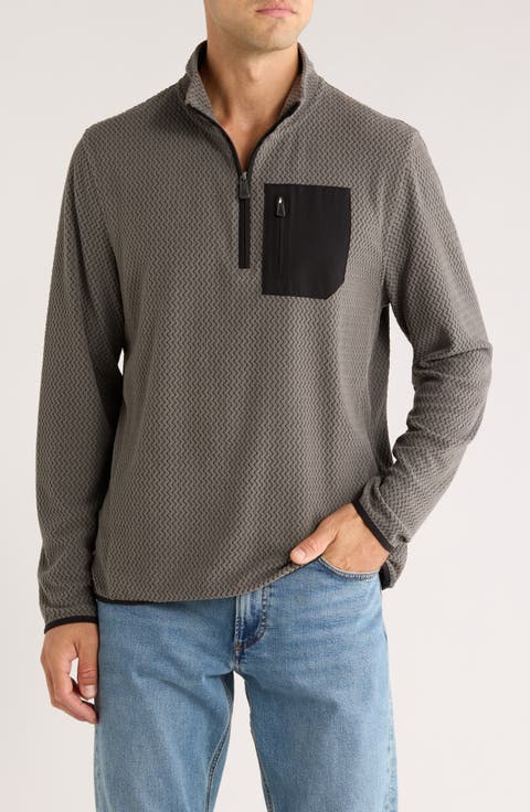 Vault Chevron Knit 1/4 Zip Pullover