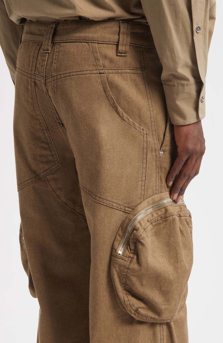 Eckhaus Latta Cargo Pants, Alternate, color, Earth