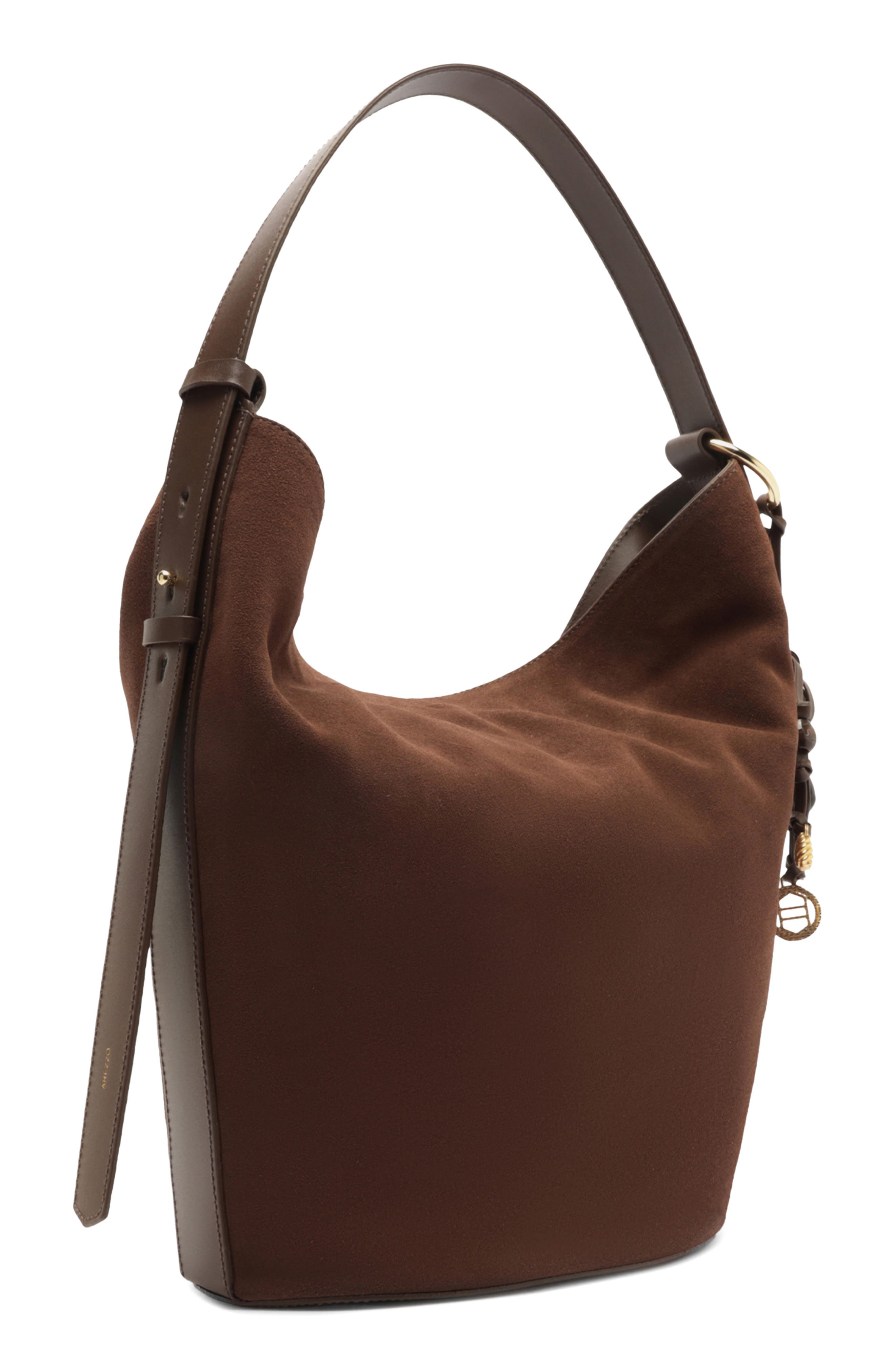 Arezzo Large Simone Suede Hobo Bag, Alternate, color, 