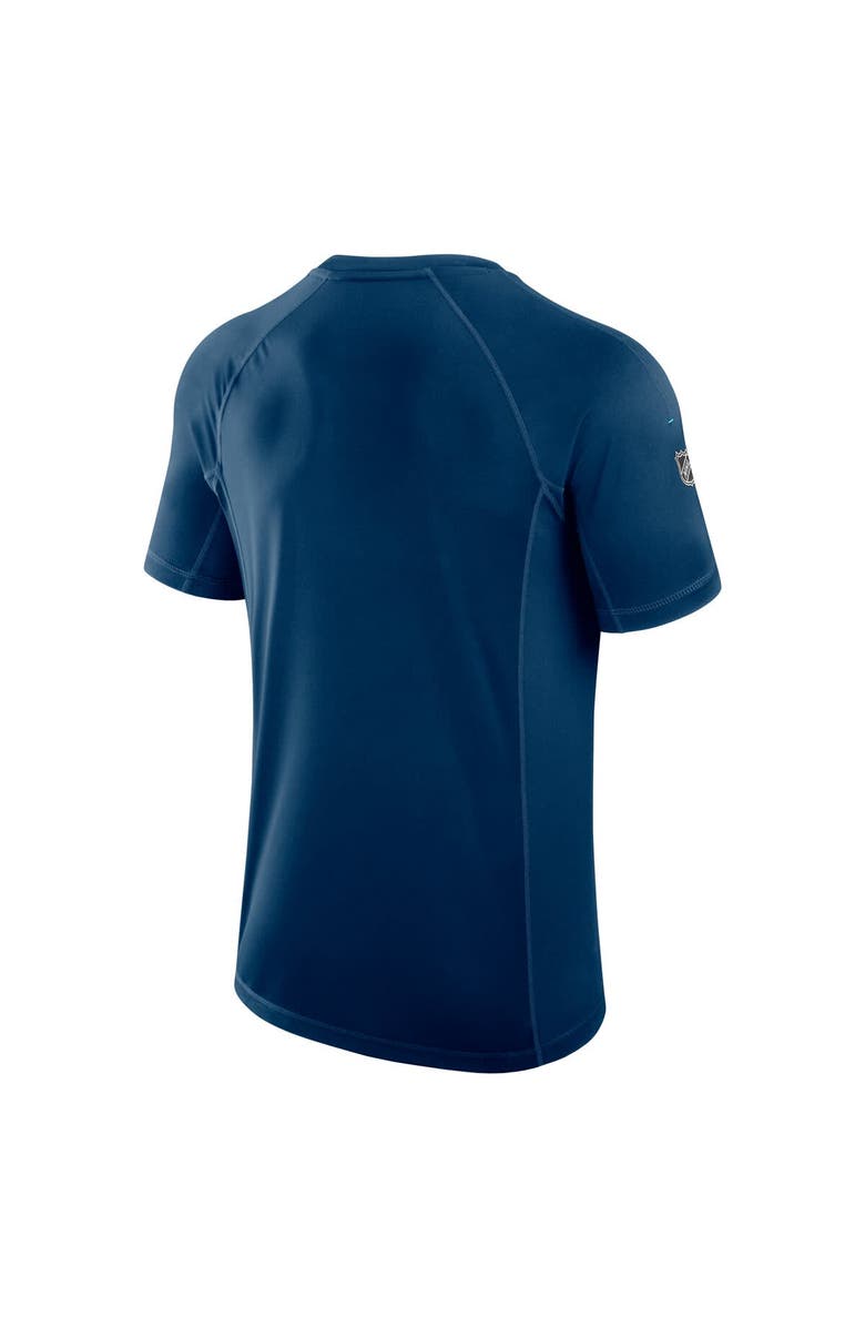 FANATICS Men
s Fanatics Deep Sea Blue Seattle Kraken Authentic Pro Rink Tech T-Shirt, Alternate, color, Navy