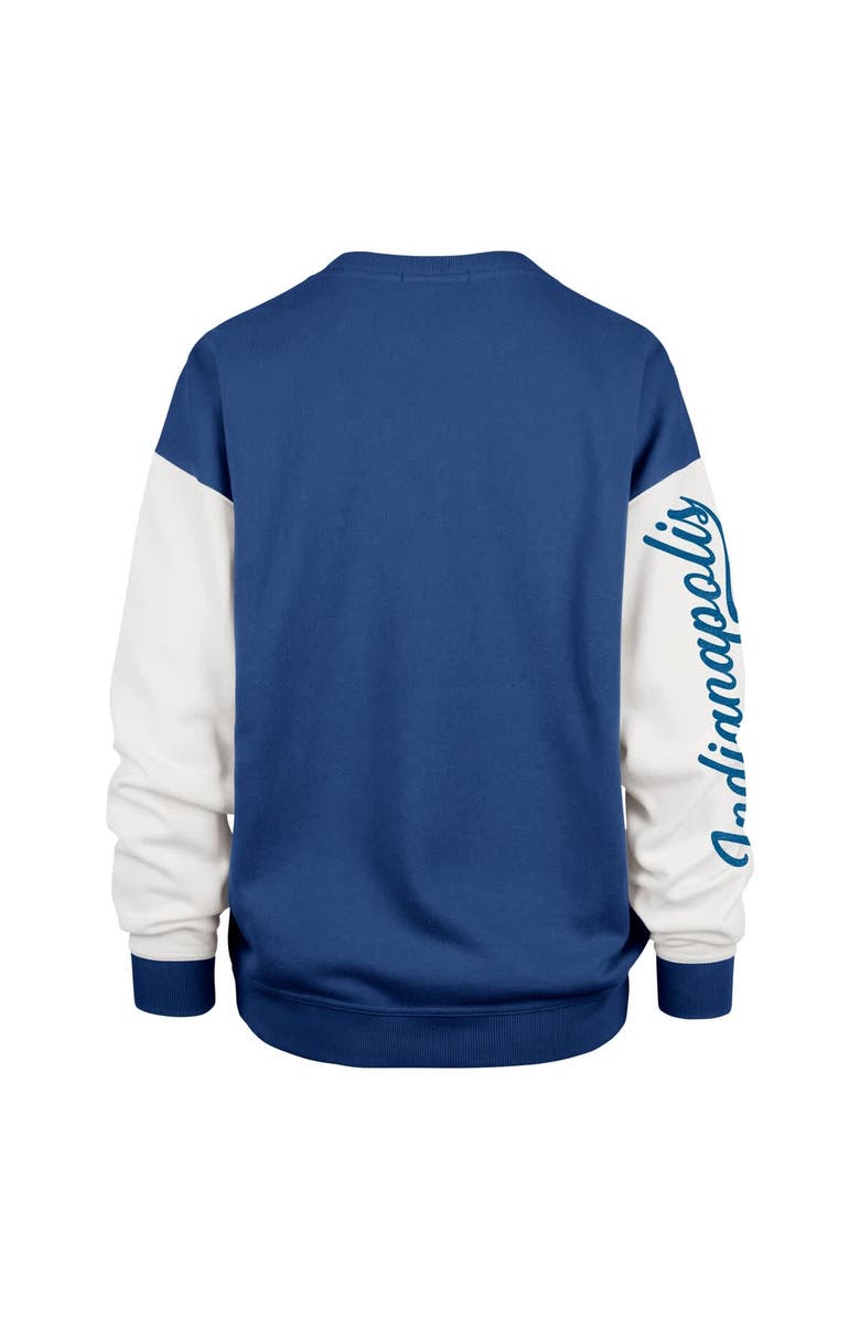 '47 Women's '47  Royal Indianapolis Colts Double Header Rise Andie Pullover Sweatshirt, Alternate, color, Royal
