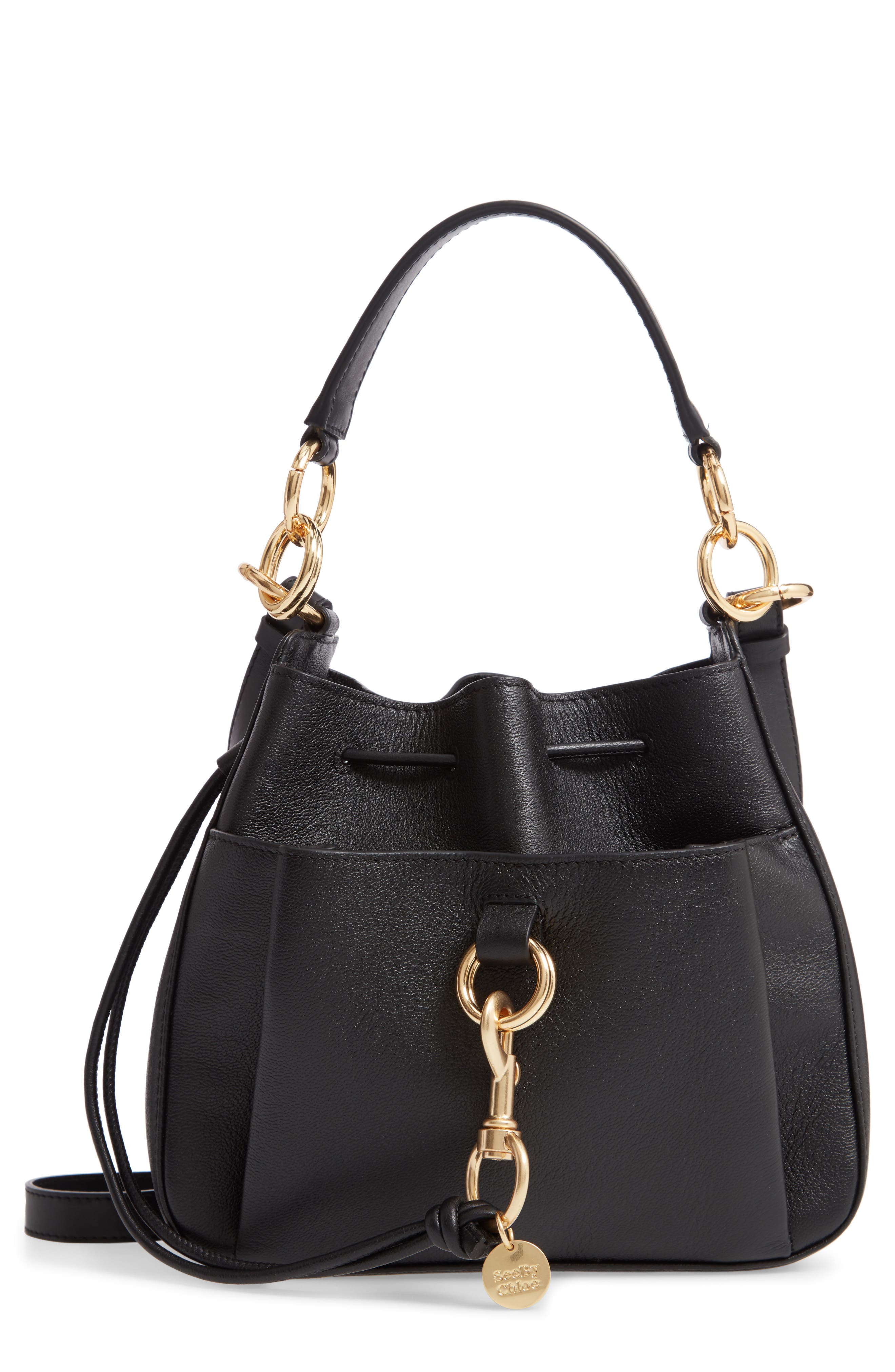 See by Chloé Tony Leather Bucket Bag, Main, color, 