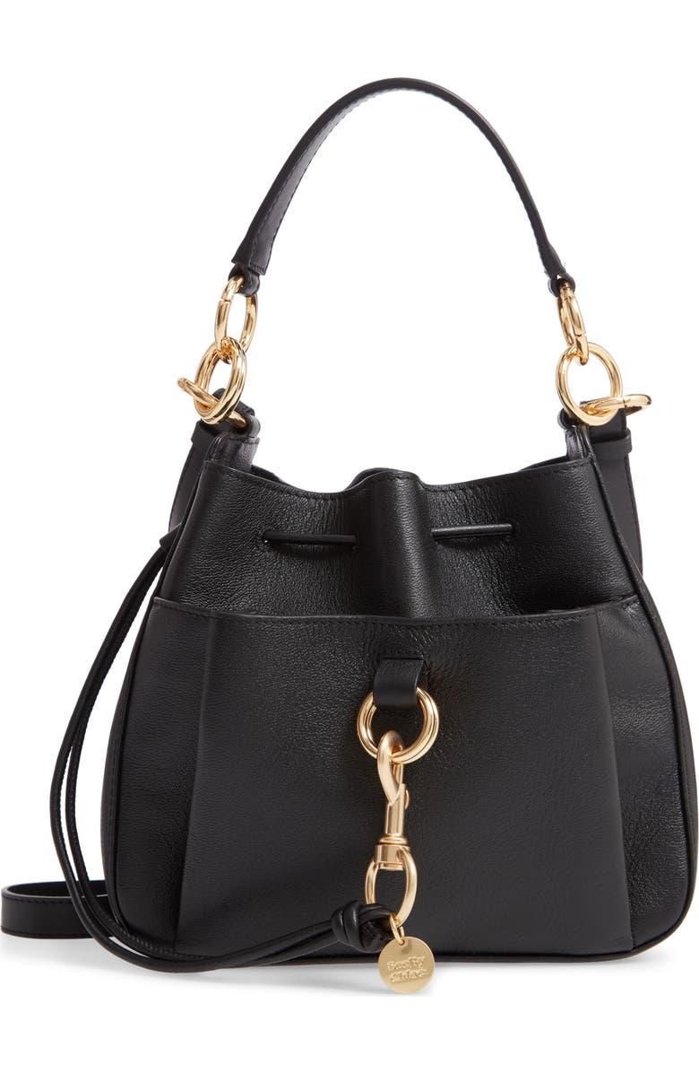 See by Chloé Tony Leather Bucket Bag, Main, color,