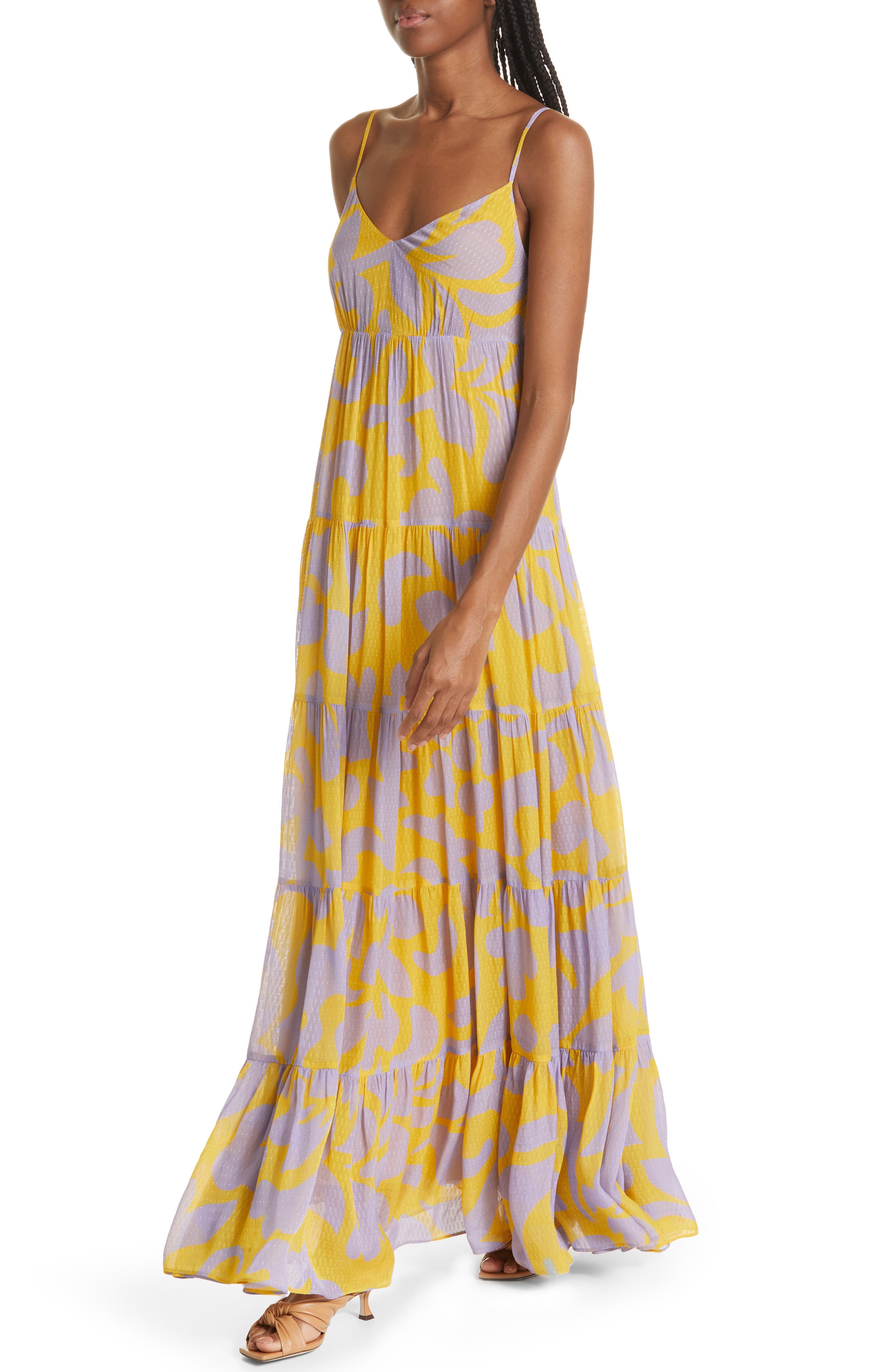 RHODE Josephine Tiered Maxi Dress (Women) | Nordstromrack