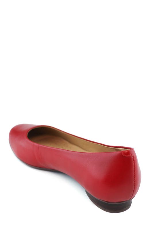 Marc Joseph New York Ferris Leather Ballet Flat, Alternate, color, Campari Kid Napa