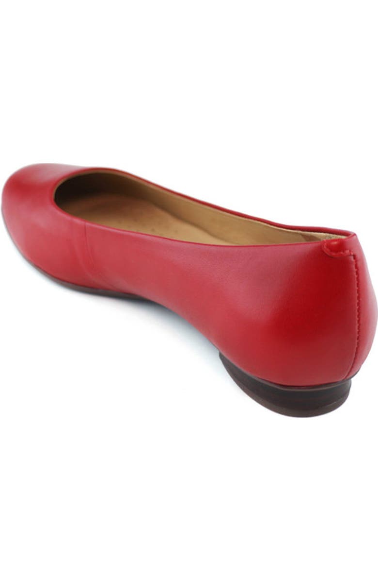 Marc Joseph New York Ferris Leather Ballet Flat, Alternate, color, Campari Kid Napa