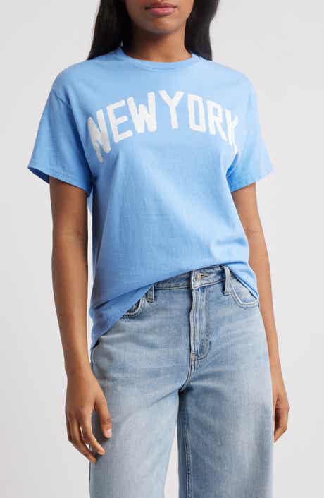 Junk Food New York Crop Graphic Baby Tee