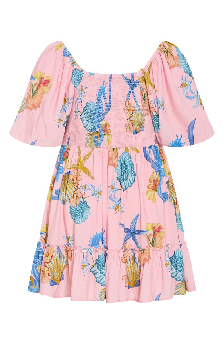 City Chic Giselle Seahorse Print Minidress, Alternate, color, 