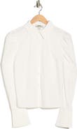 JASON WU Pleated Shoulder Button-Up Shirt