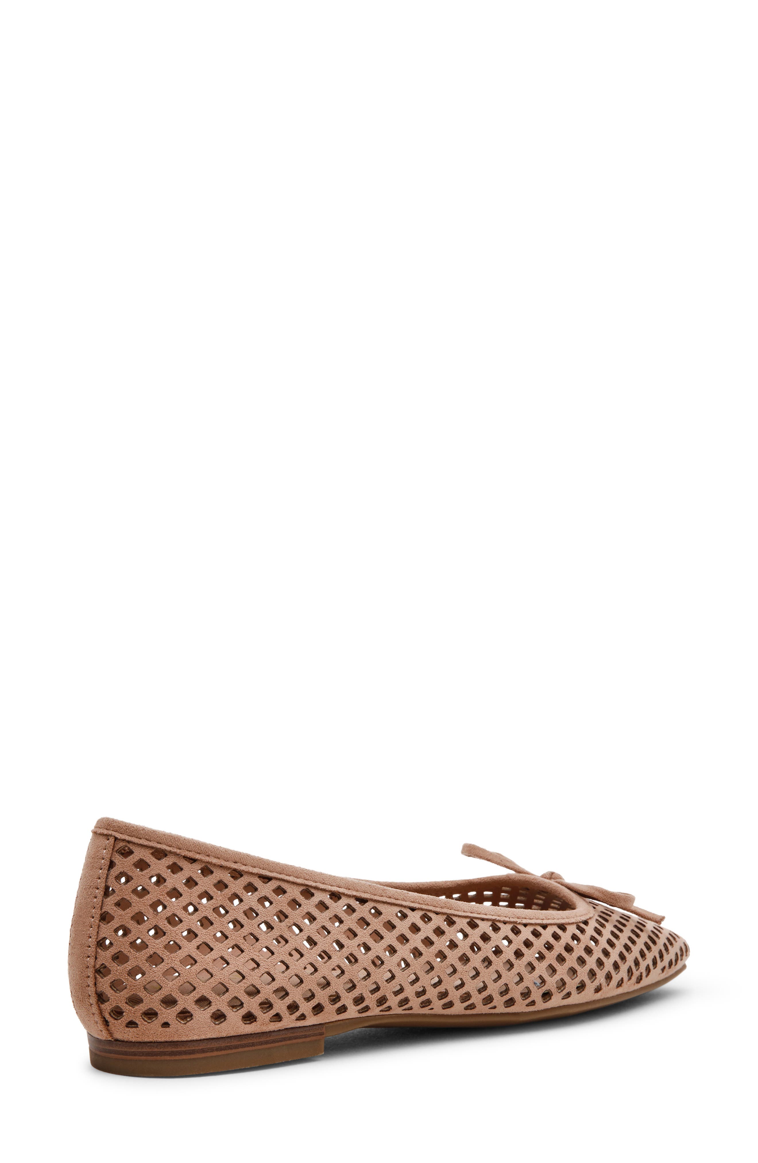Anne Klein Perforated Ballet Flat, Alternate, color, Taupe