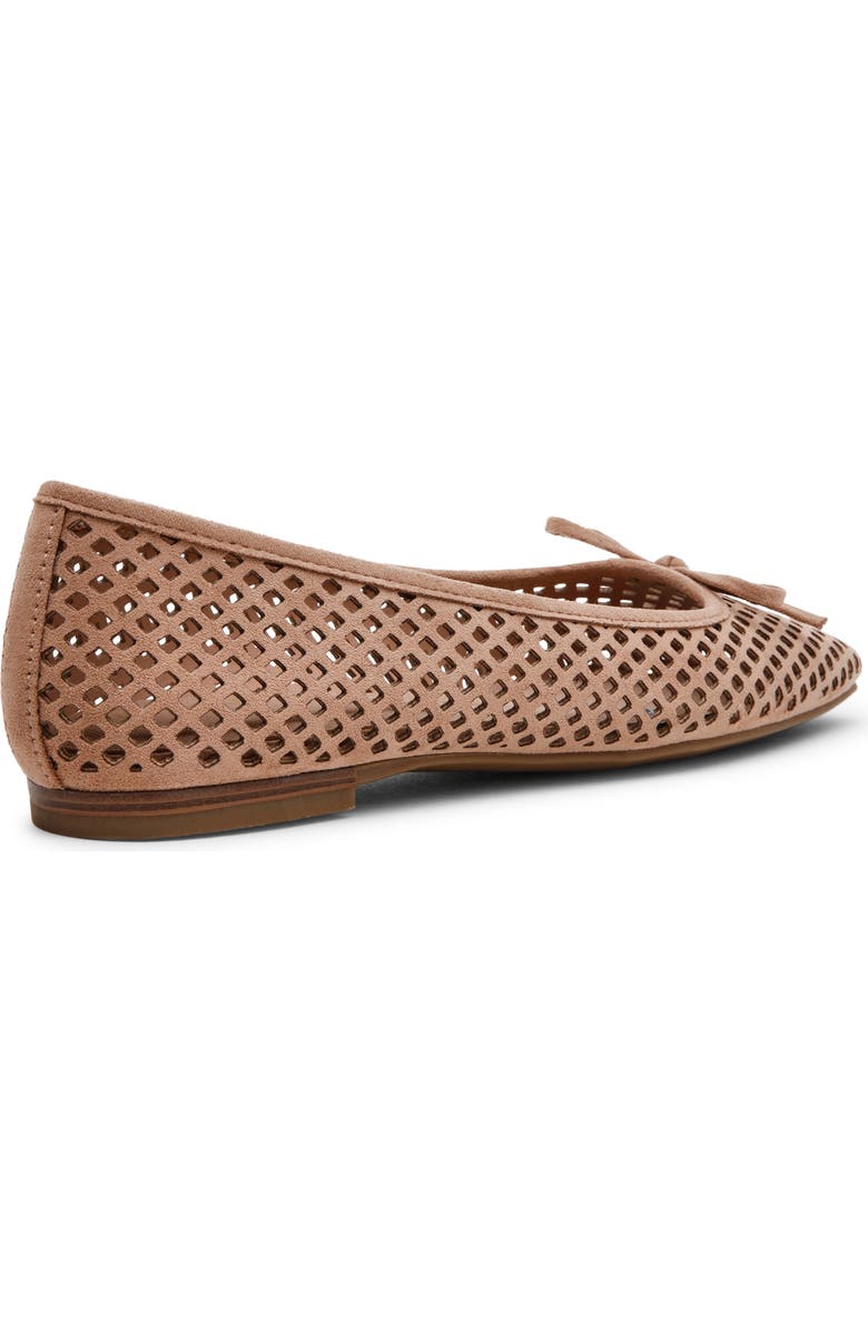 Anne Klein Perforated Ballet Flat, Alternate, color, Taupe