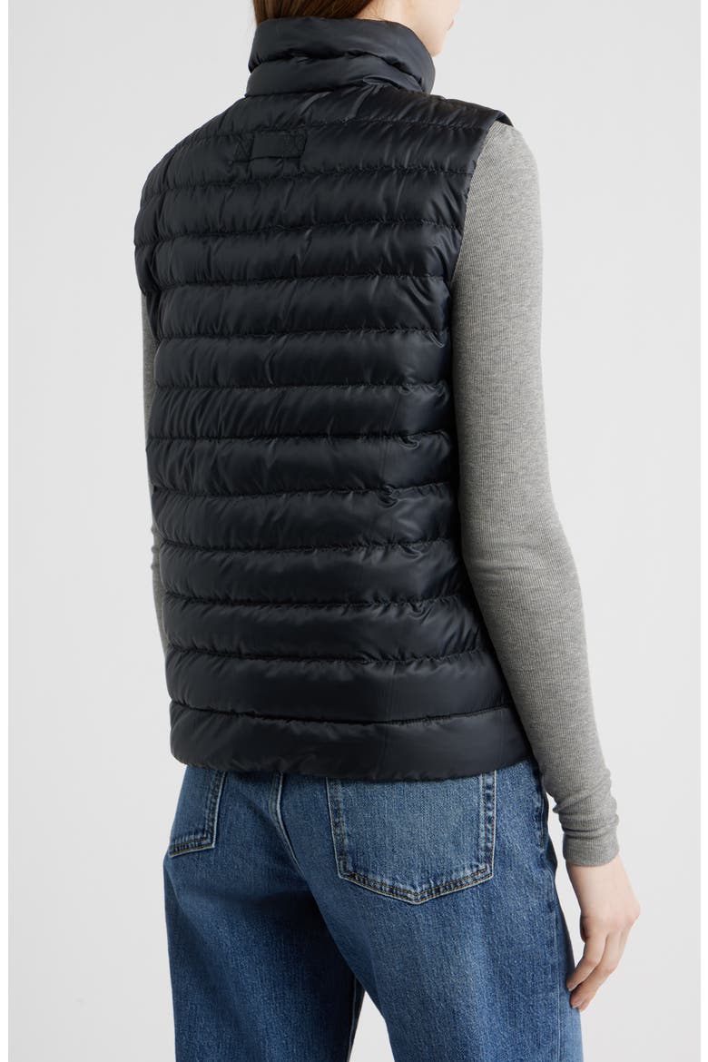 Aethera Quilted Ripstop 750 Fill Power Down Puffer Vest, Alternate, color, BLACK