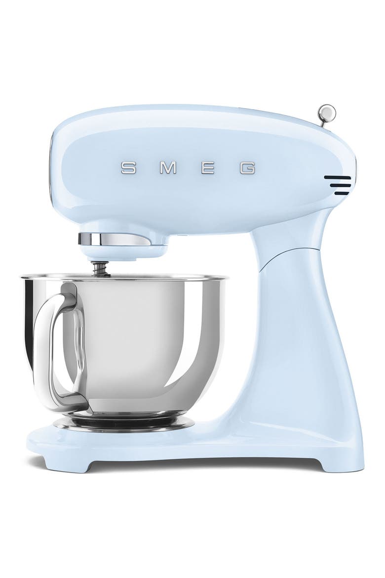 '50s Retro Style Stand Mixer, Main, color, PASTEL BLUE