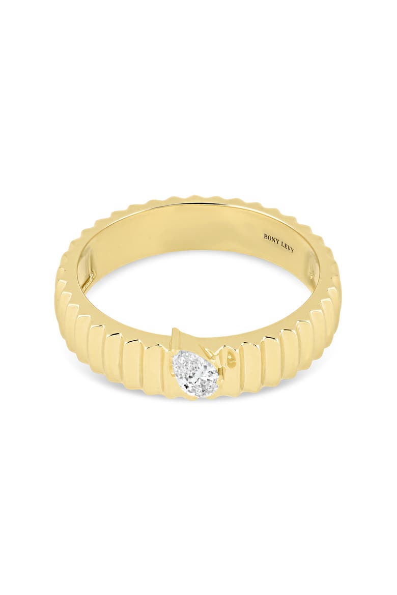 18K Gold Cleo Diamond Stackable Ring (Online Trunk Show), Alternate, color, 18K YELLOW GOLD/ DIAMOND