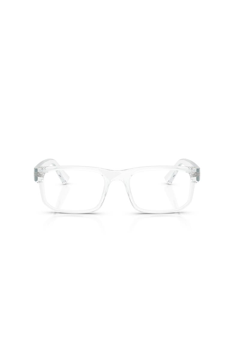 Armani Exchange 54mm Rectangle optical glasses, Alternate, color, Transparent