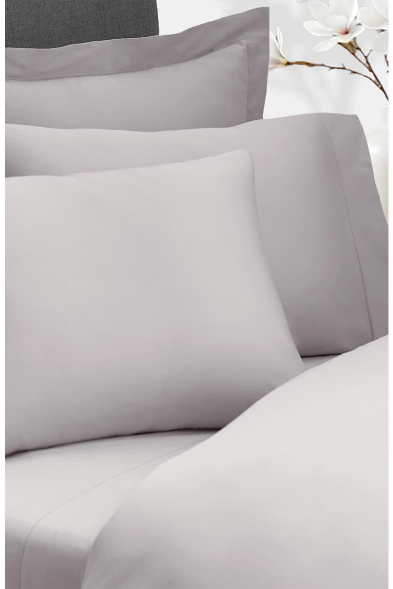 Heritage Organic Sateen Sheet Set, Alternate, color, Grey