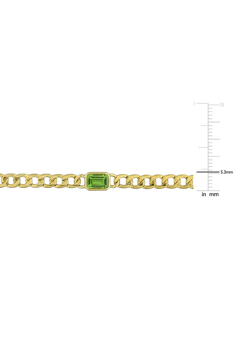 Julianna B. Gemstone Link Bracelet 14K, Alternate, color, Peridot