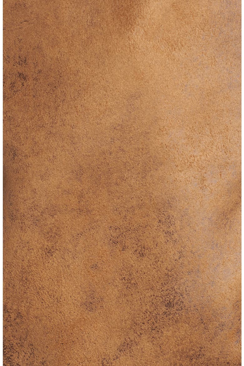 Faux Shearling Biker Jacket, Alternate, color, WHISKEY