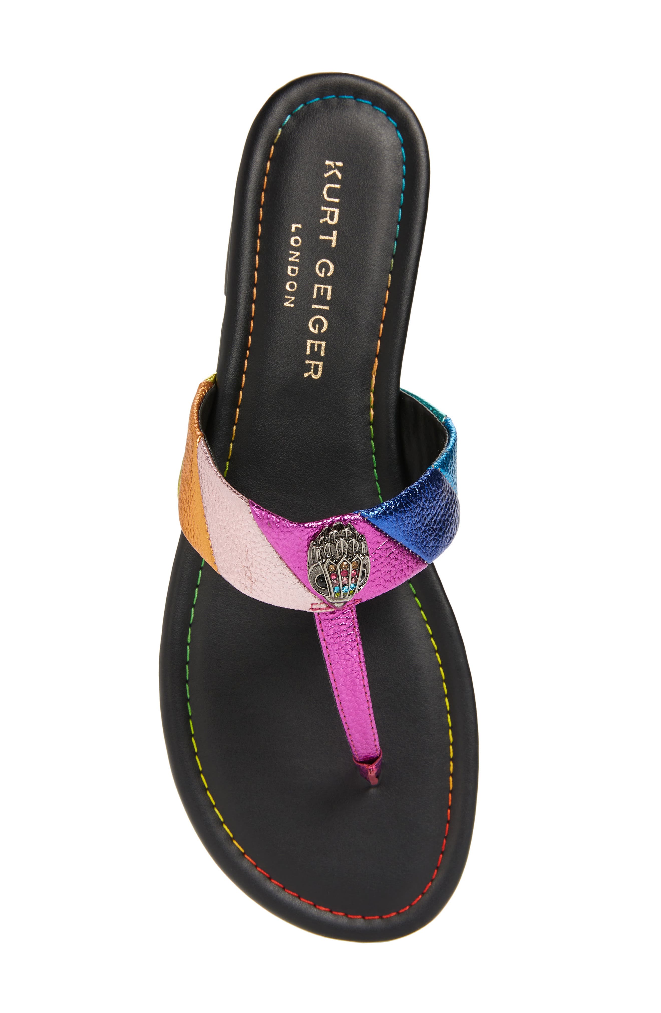 Kensington T-Strap Sandal, Alternate, color, PINK MULTI