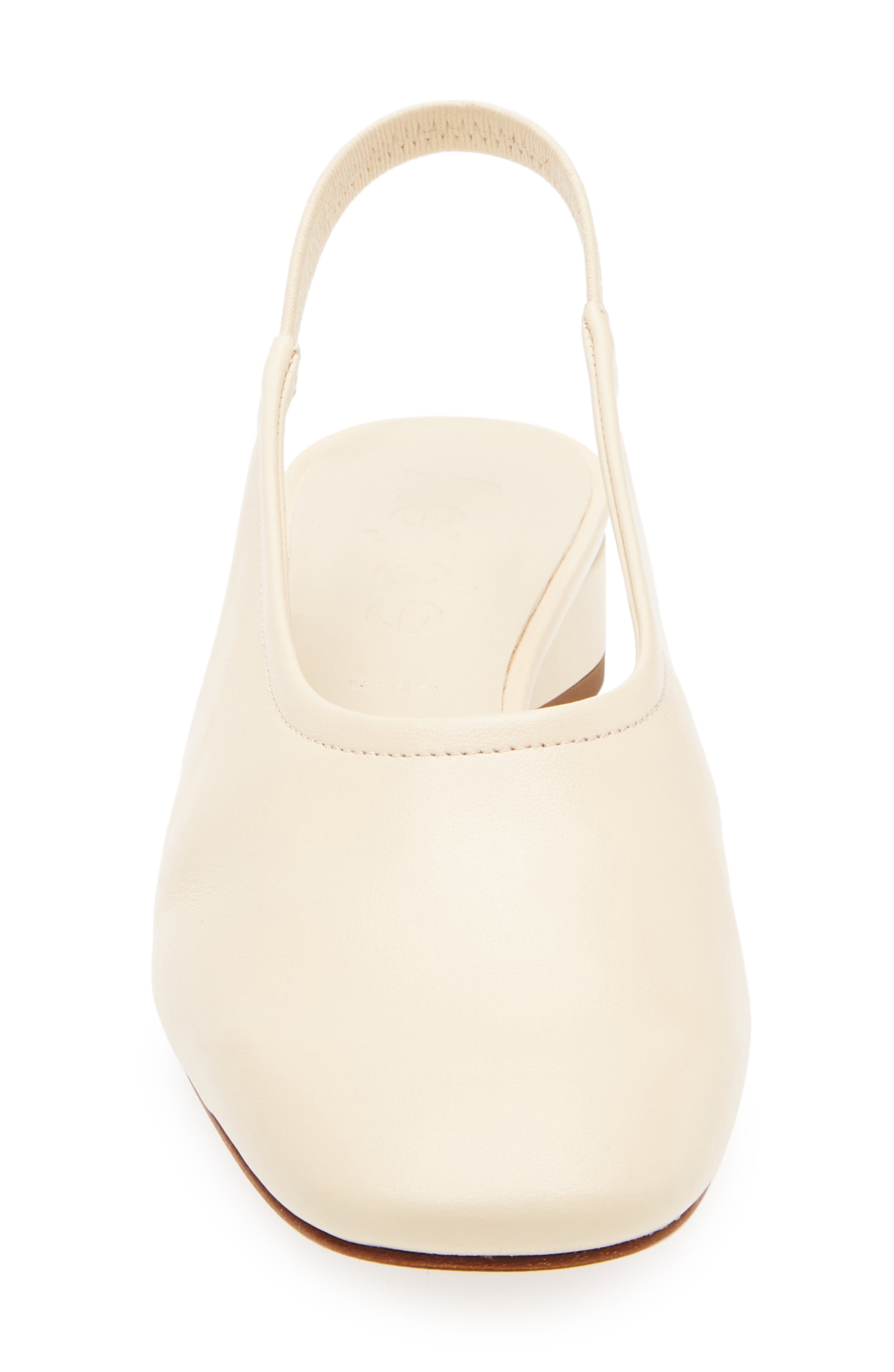 aeyde Dua Slingback Flat, Alternate, color, Creamy