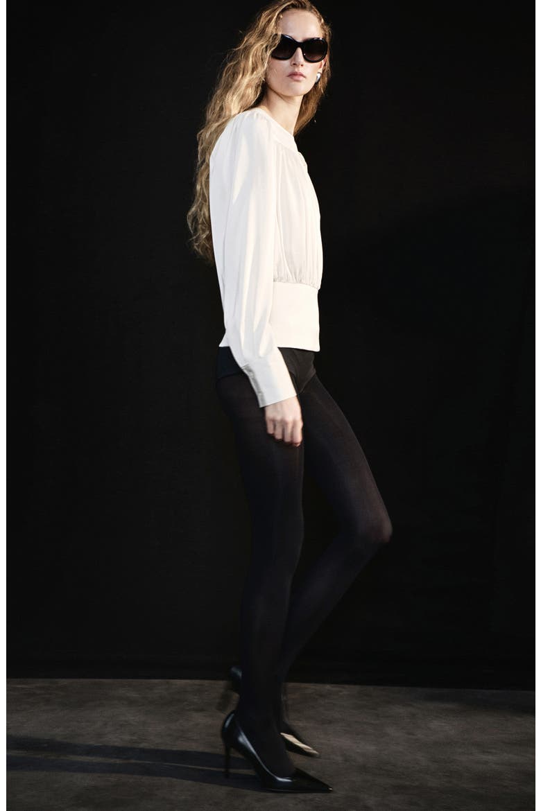 Goldy Balloon Sleeve Pleated Top, Alternate, color, ECRU