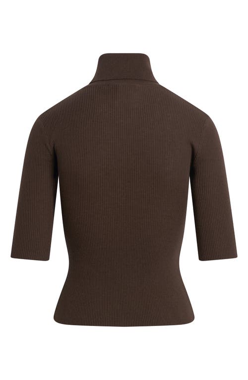 Favorite Daughter The Amelia Merino Wool Turtleneck Top In Brown