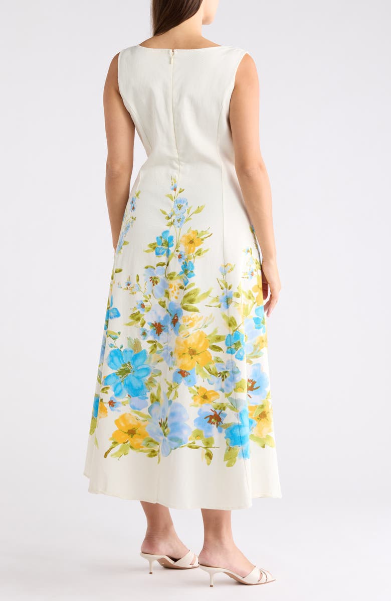 FLYING TOMATO Floral Print Midi Dress, Alternate, color,