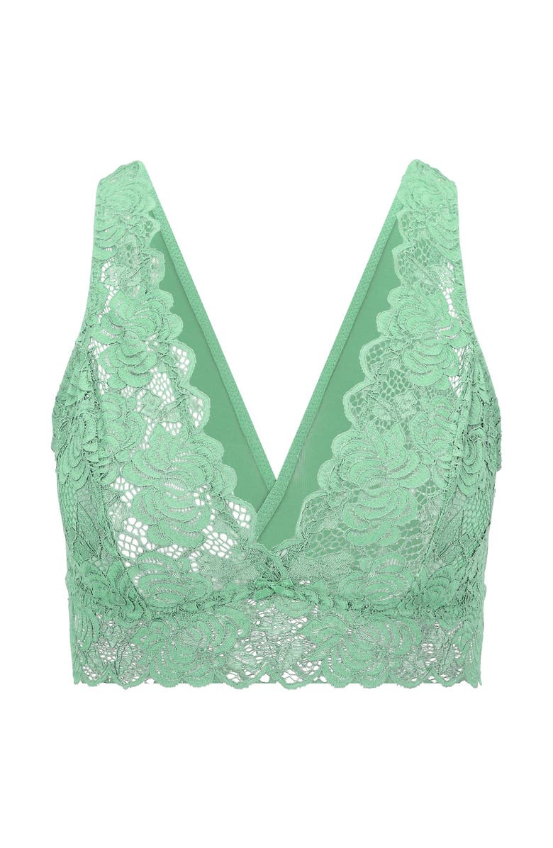 Adore Me Livi Unlined Bralette Bra, Alternate, color, Light Green