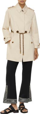 Burberry Short Gabardine Stonehaven Car Coat