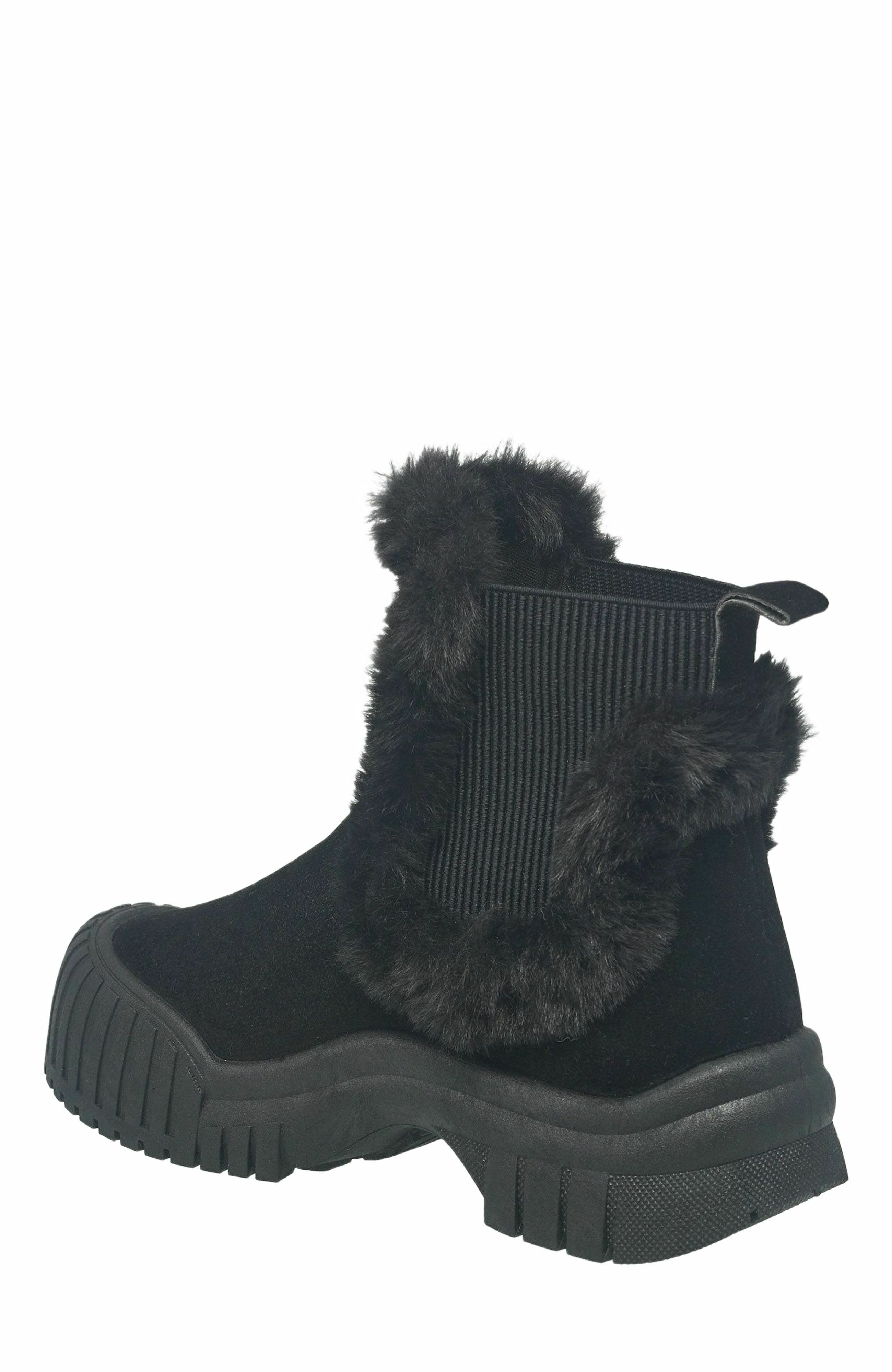 True Religion Austin Fur Trim Boot, Alternate, color, 