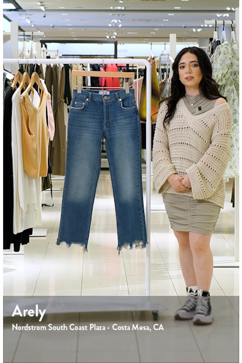 We the Free Maggie Ripped Crop Straight Leg Jeans video