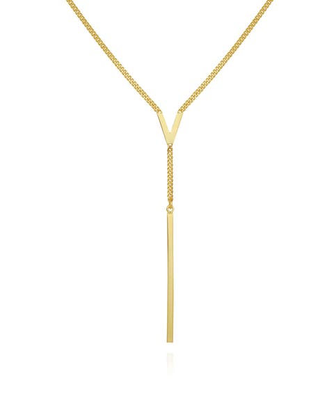 V Lariat Necklace