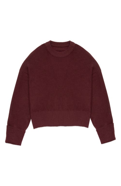 Deluc Ryan Crewneck Sweater In Burgundy