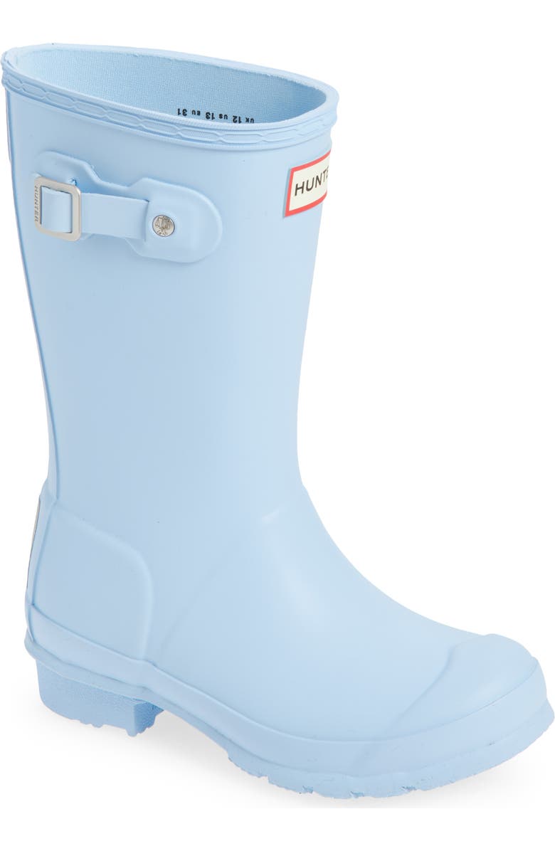 Hunter Kids' Original Rain Boot, Main, color, Light Blue