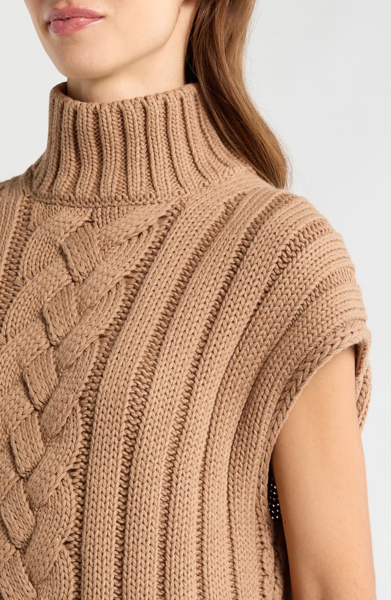 Frank & Eileen Cotswold Cotton Sweater Vest, Alternate, color, Camel