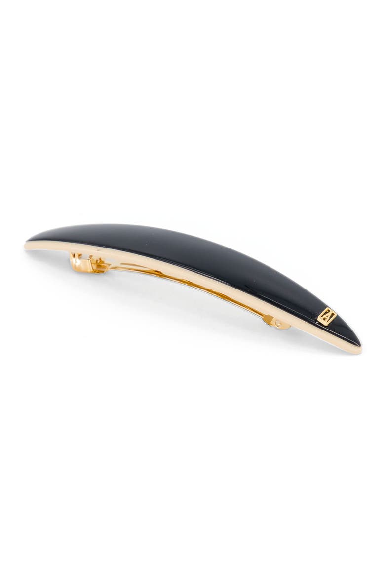 Acetate Panama barette, Alternate, color, Black