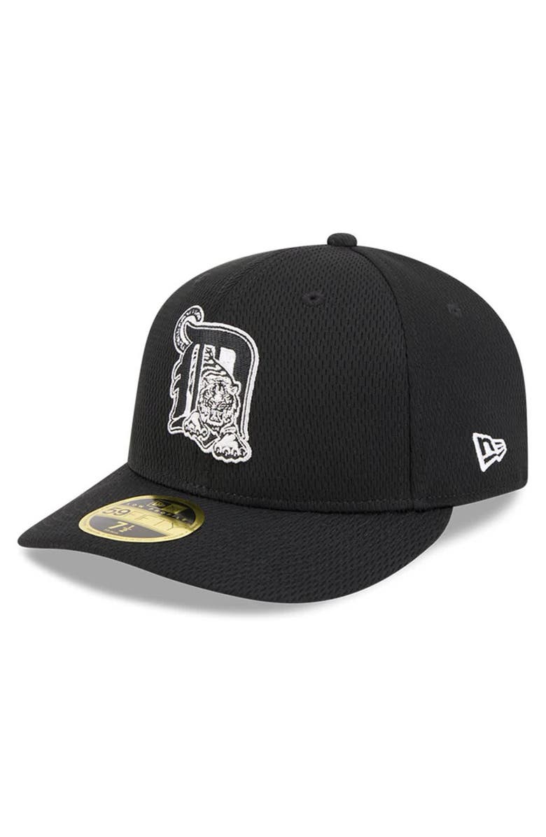 New Era Men's New Era Black Detroit Tigers 2025 MLB Clubhouse Low Profile 59FIFTY Fitted Hat, Alternate, color, 
