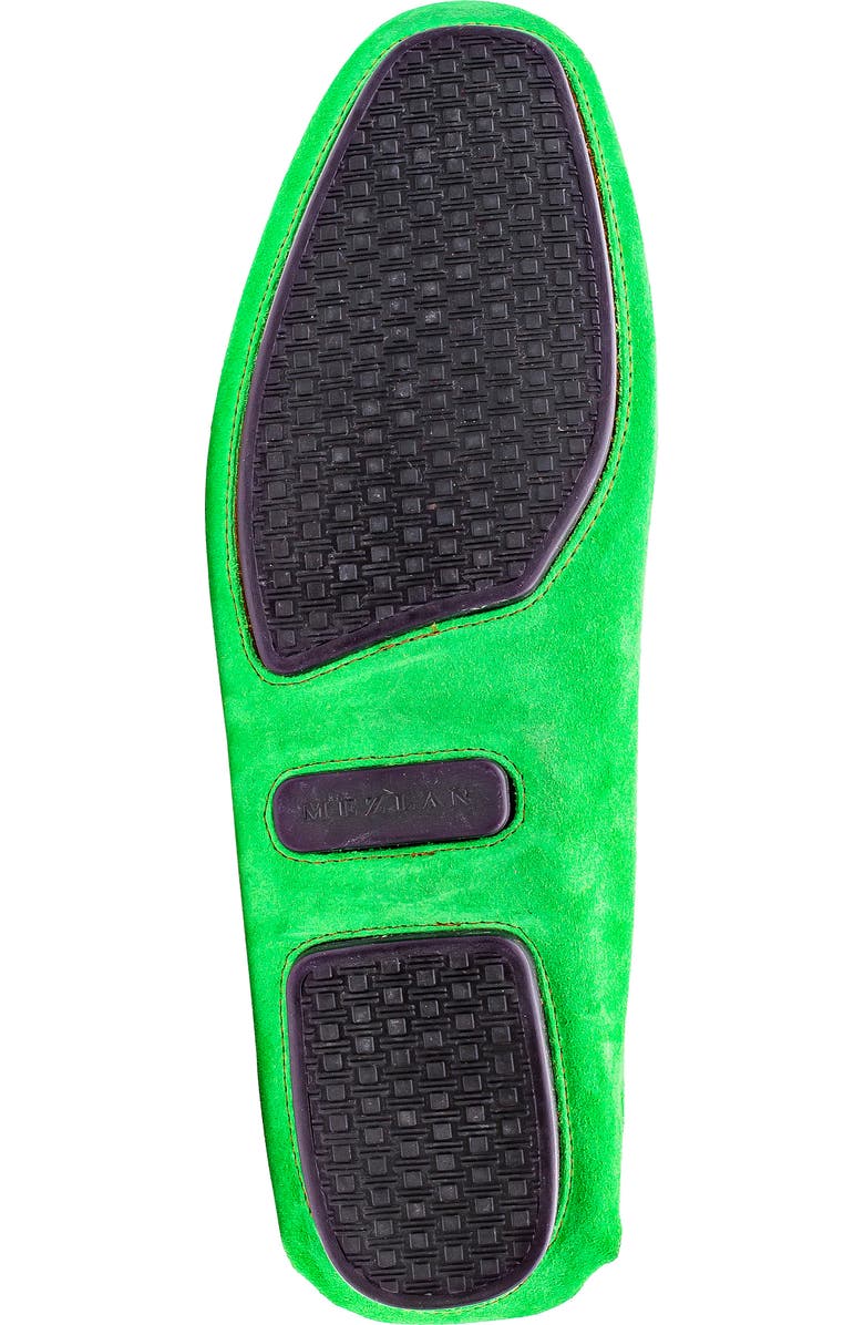 Mezlan Initial Bit Ornament Leather Loafer, Alternate, color, Green