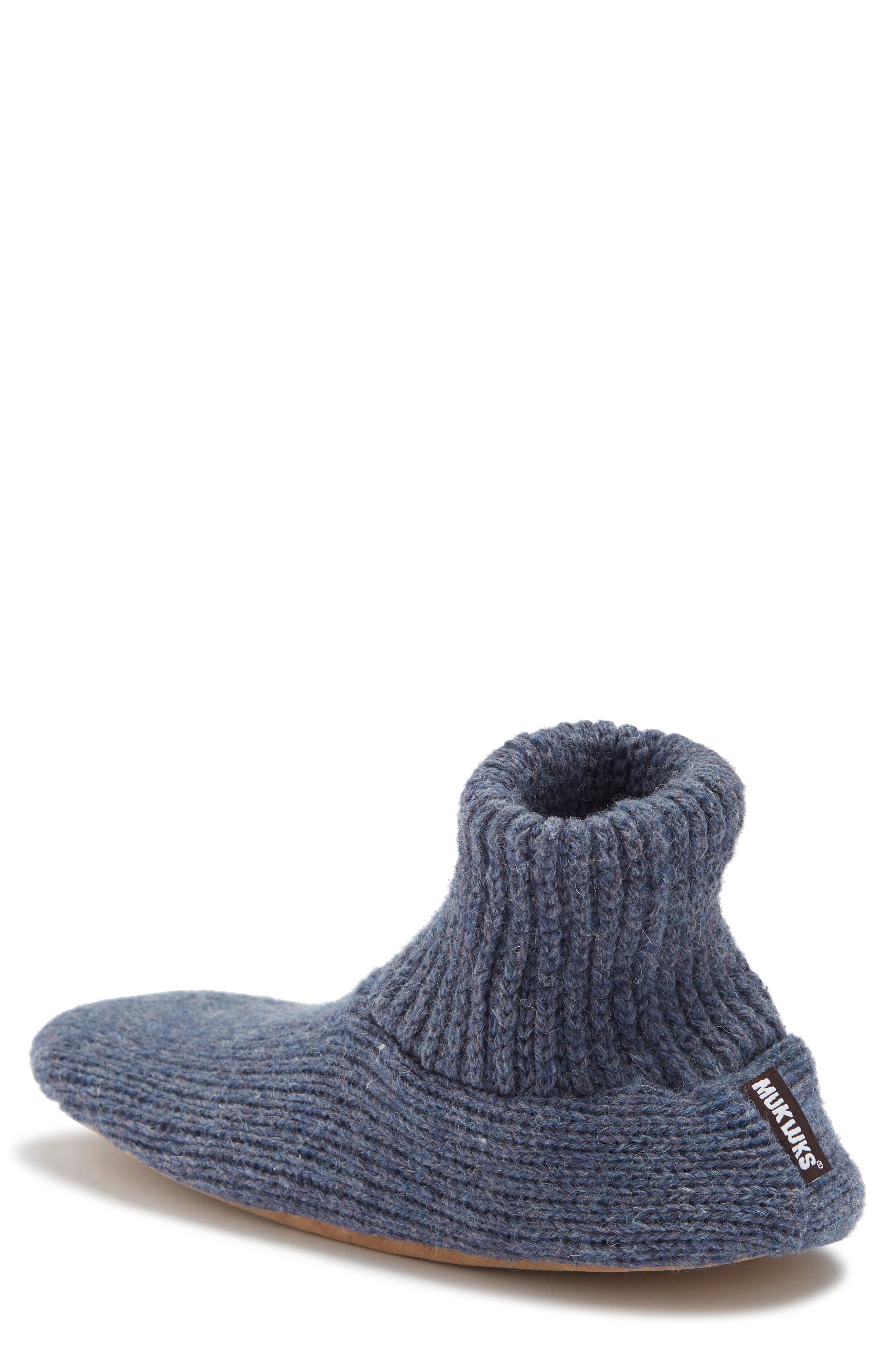 Morty Faux Fur Lined Slipper, Alternate, color, DENIM