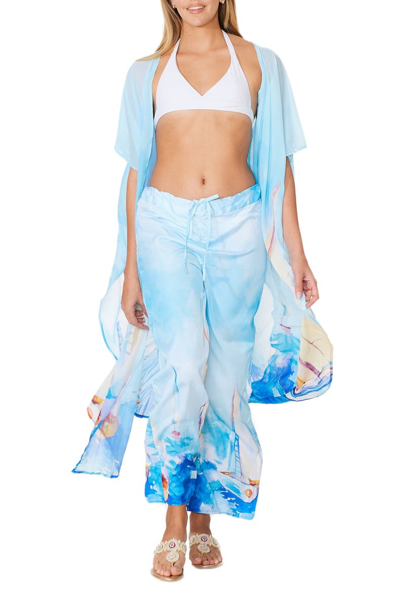 Nautica Collection Duster, Main, color, LIGHT BLUE