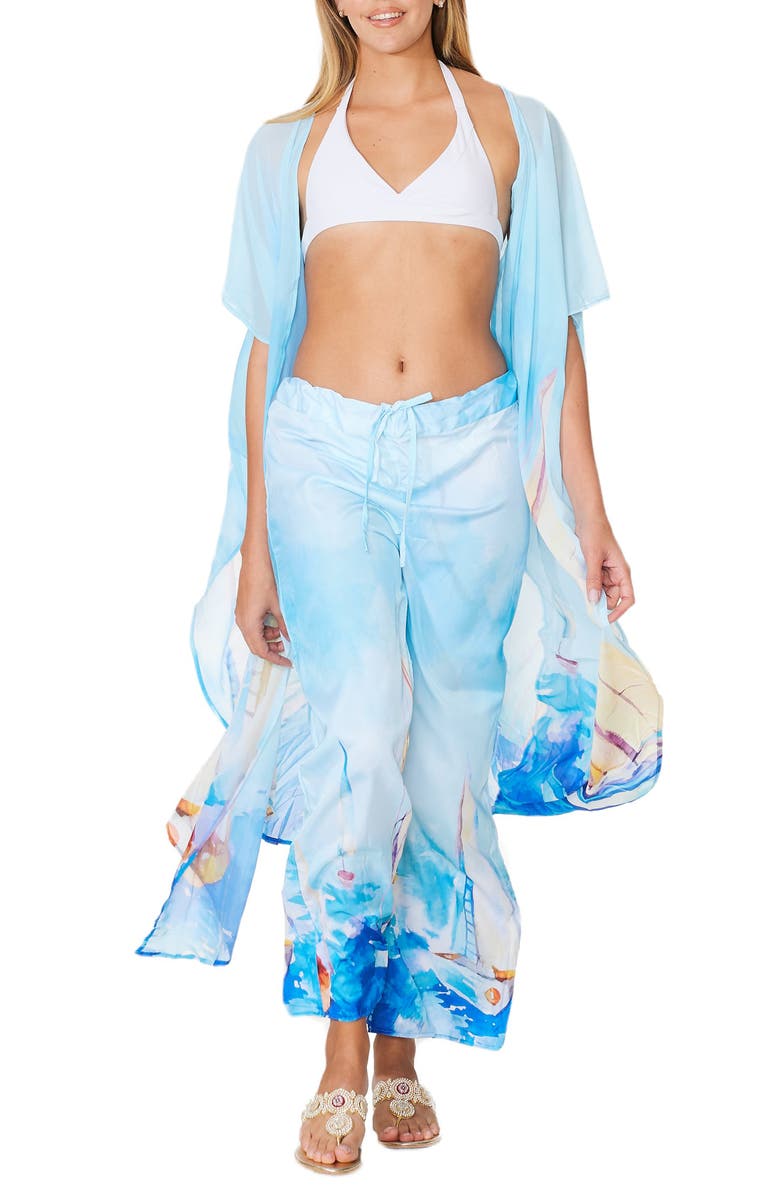 RANEES Nautica Collection Duster, Main, color, Light Blue