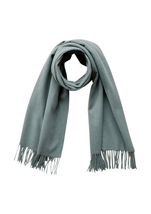 Lambswool Block Color Blanket Scarf