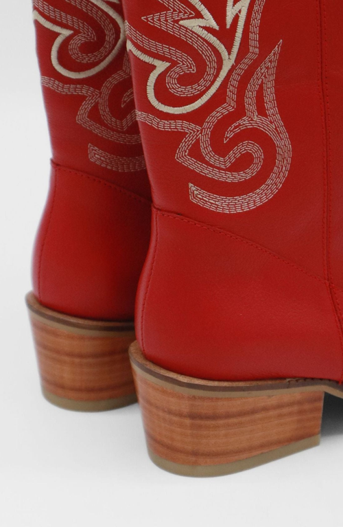 Stivali New York Loyal Western Cowboy Boots In Red